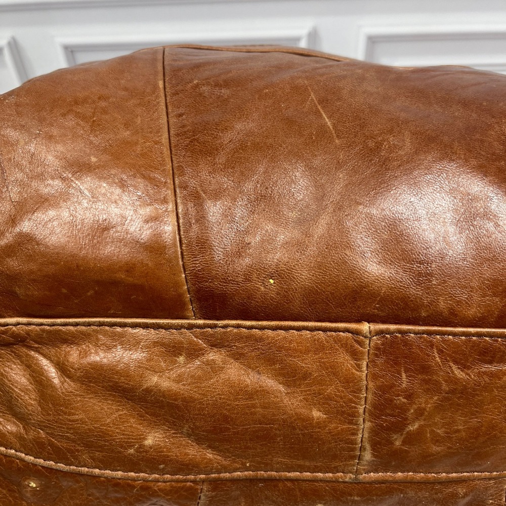 Vintage Leather Crossbody Shoulder Bag Brown Multi-Pocket Purse Mexico - Picture 7 of 16